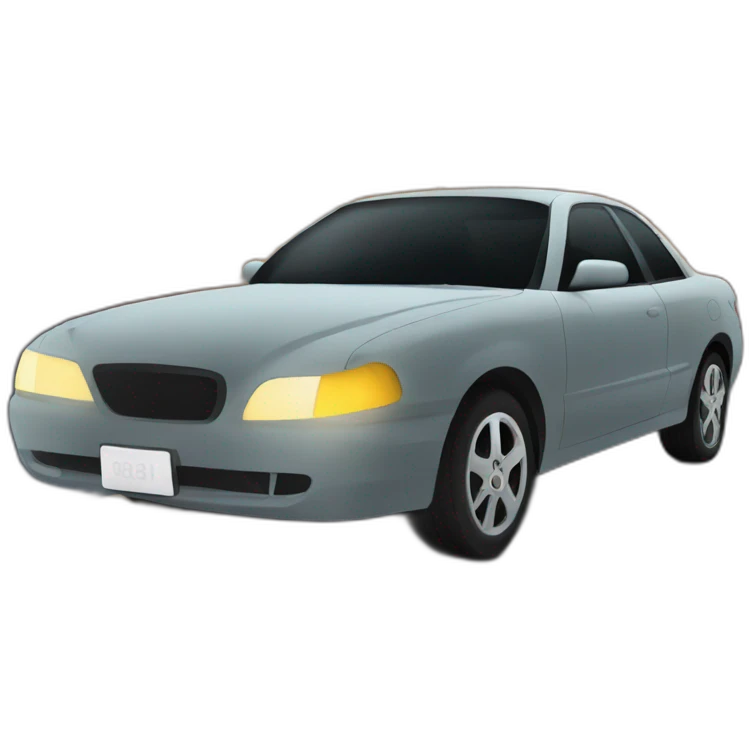 Car in night city emoji