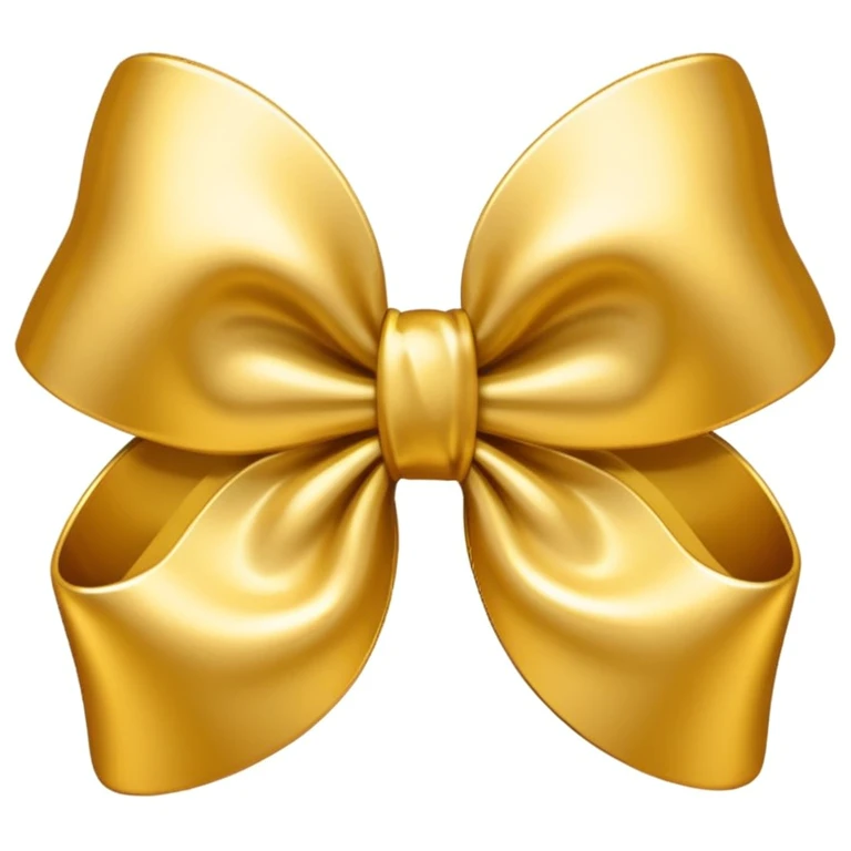 sakura bow with metallic gold finish emoji
