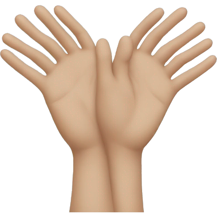 2 hands forming a heart with a blue background emoji