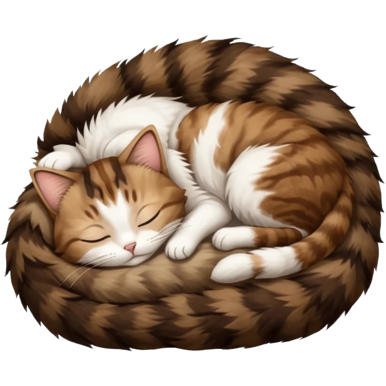 dark brown tabby and white cat sleeping in funny positions upside down emoji