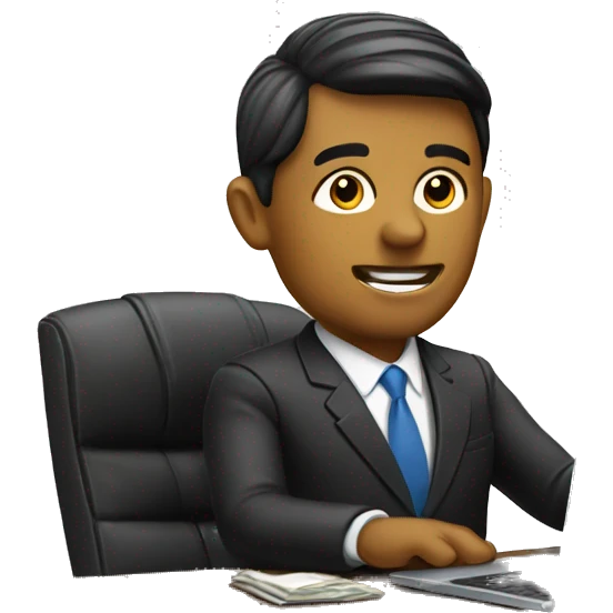 banker at computer  emoji