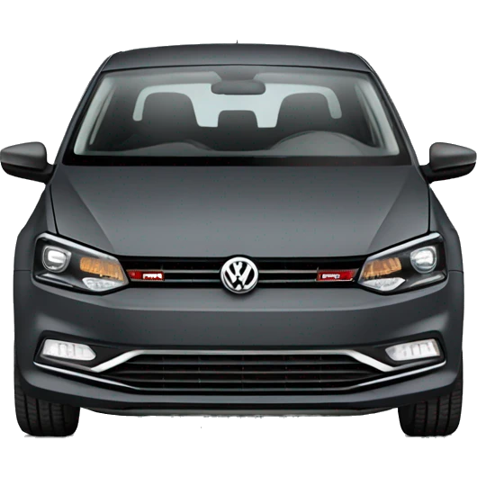 Volkswagen Polo dark grey emoji