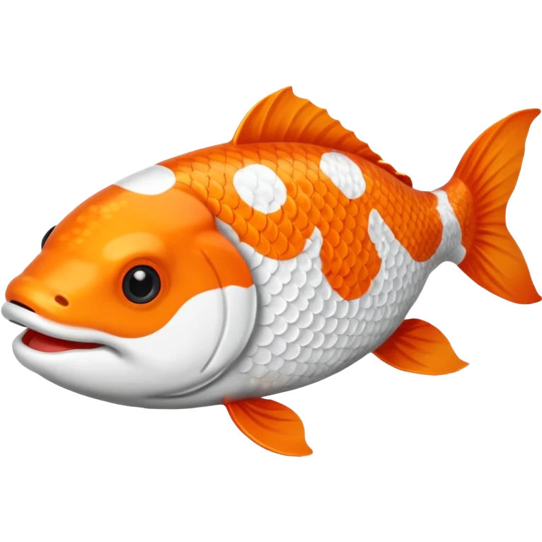 Karpfen koi happy white  emoji