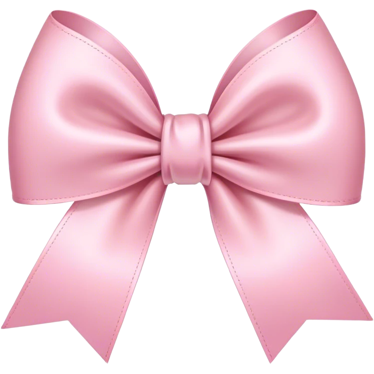 light pink ribbon bow emoji