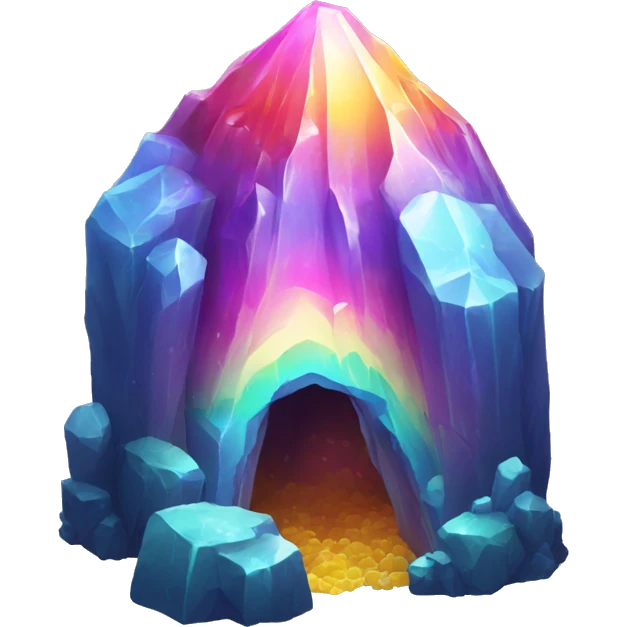 rainbow crystal cave emoji