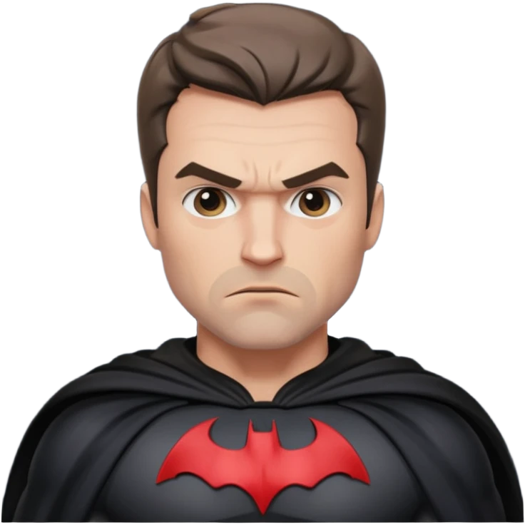 caucasian batman standing emoji