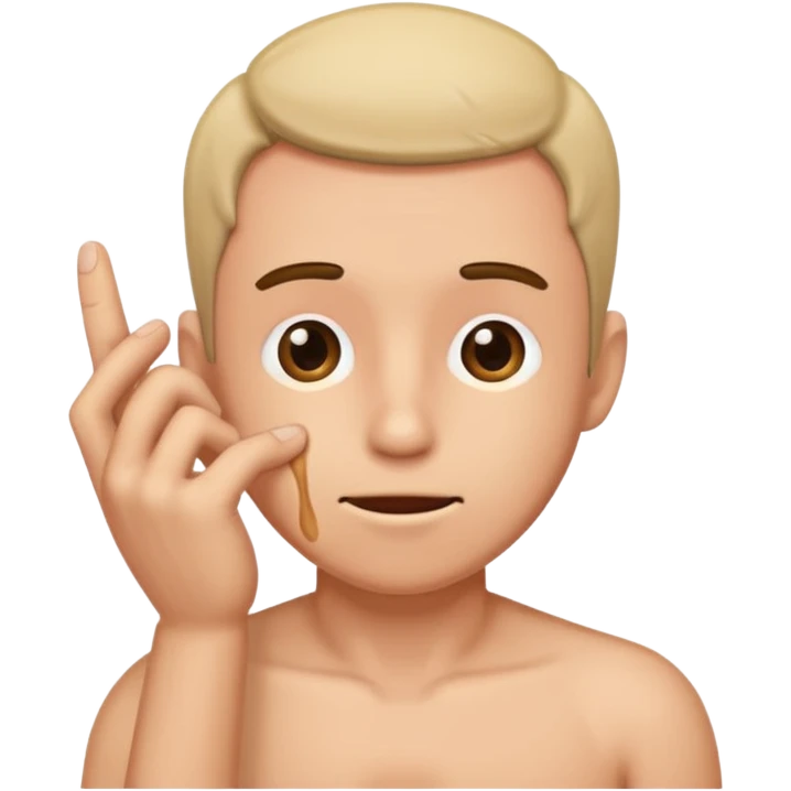perdon scratching penis emoji