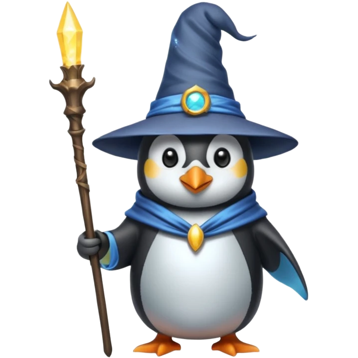 Penguin Wizard emoji