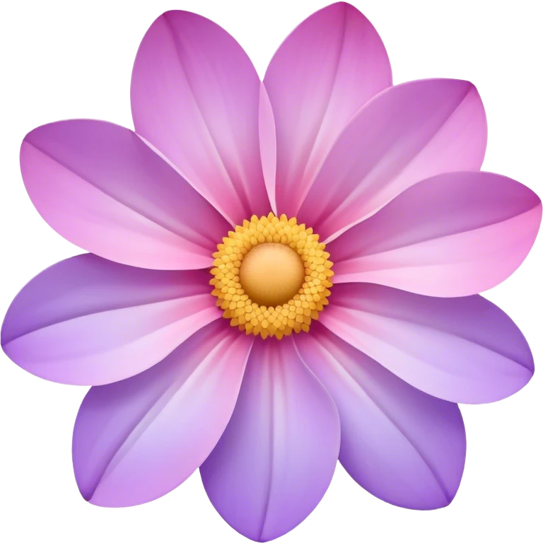 Light pink pastel purple gradients flower emoji