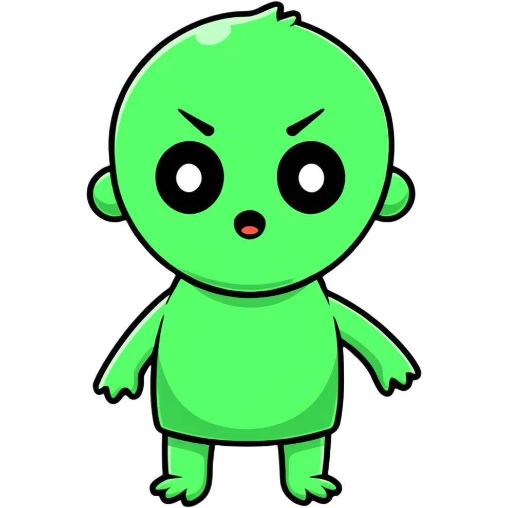 scared character emoji