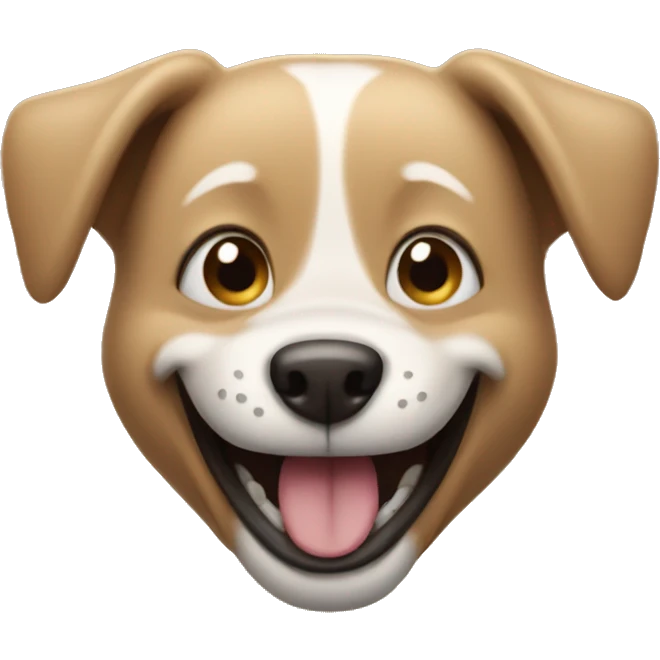 Dog grin emoji