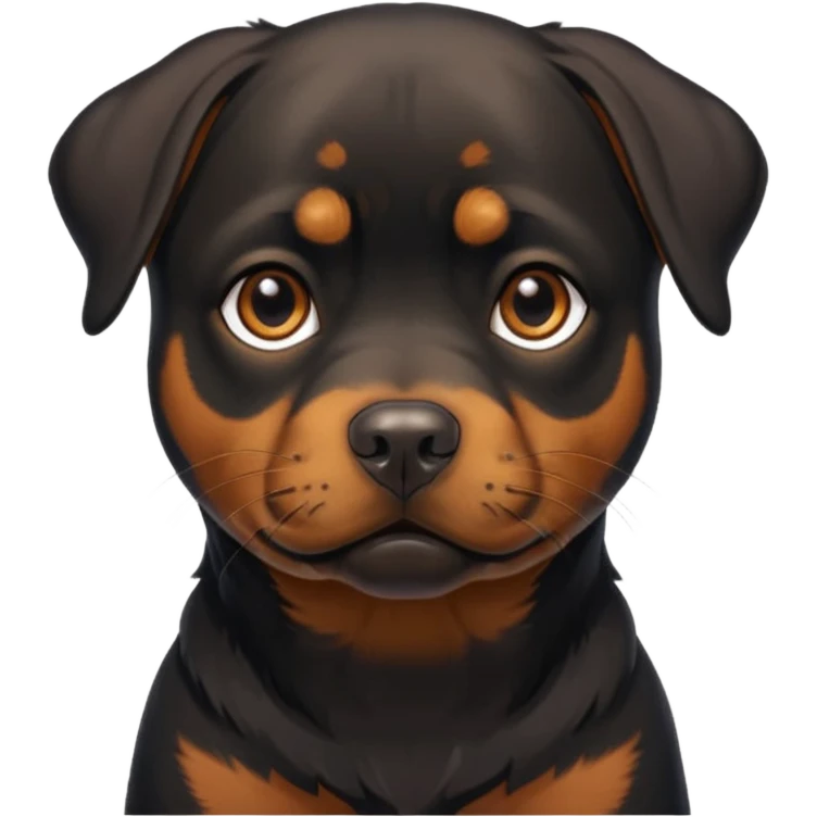 Perrita rottweiler flaca  emoji