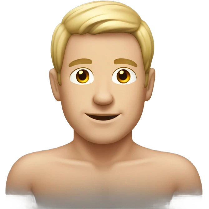 White naturist guy emoji