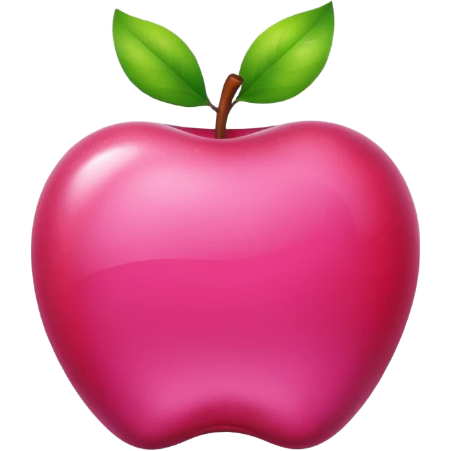 pink apple emoji