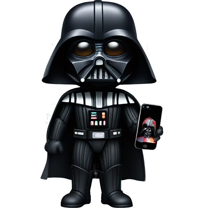 Darth Vader with iPhone emoji