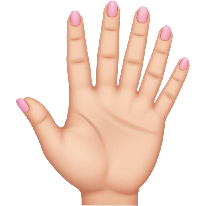 Hand with all fingers down accept the middle and ring finger emoji