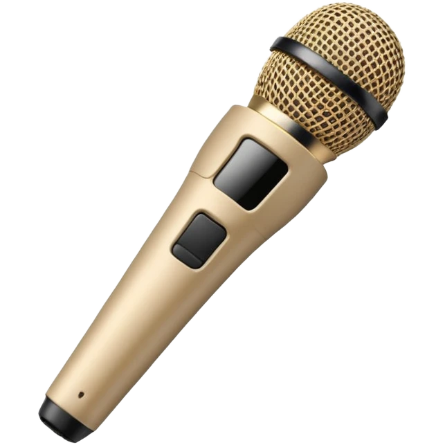 Beige wireless clip mic emoji