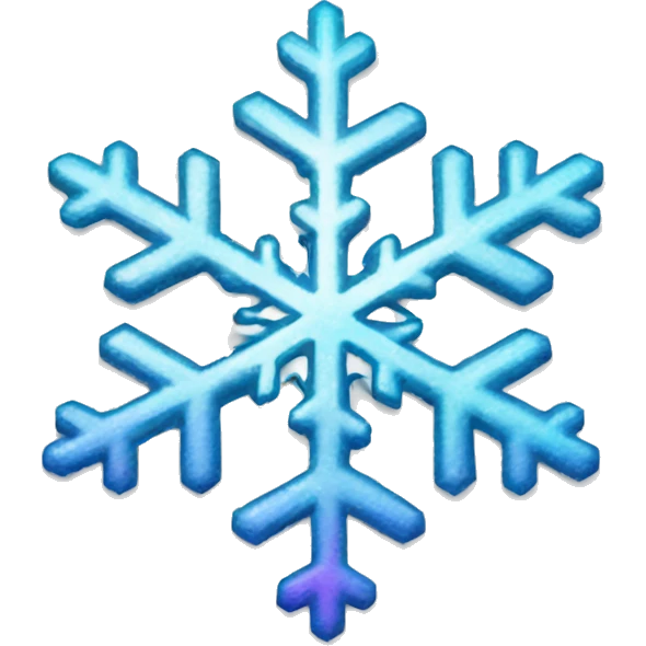 snowflake holographique emoji