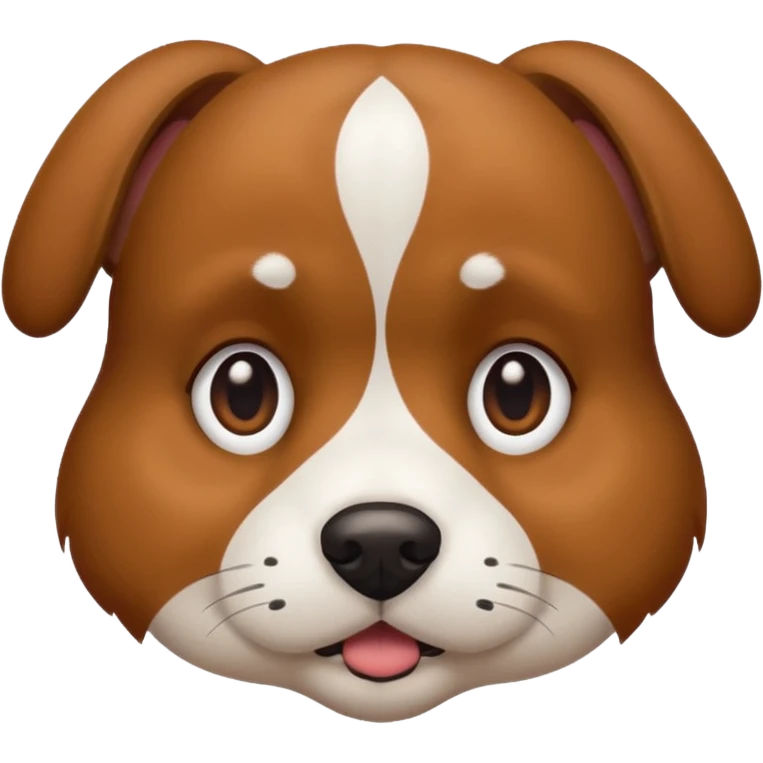 A dog looking sus emoji