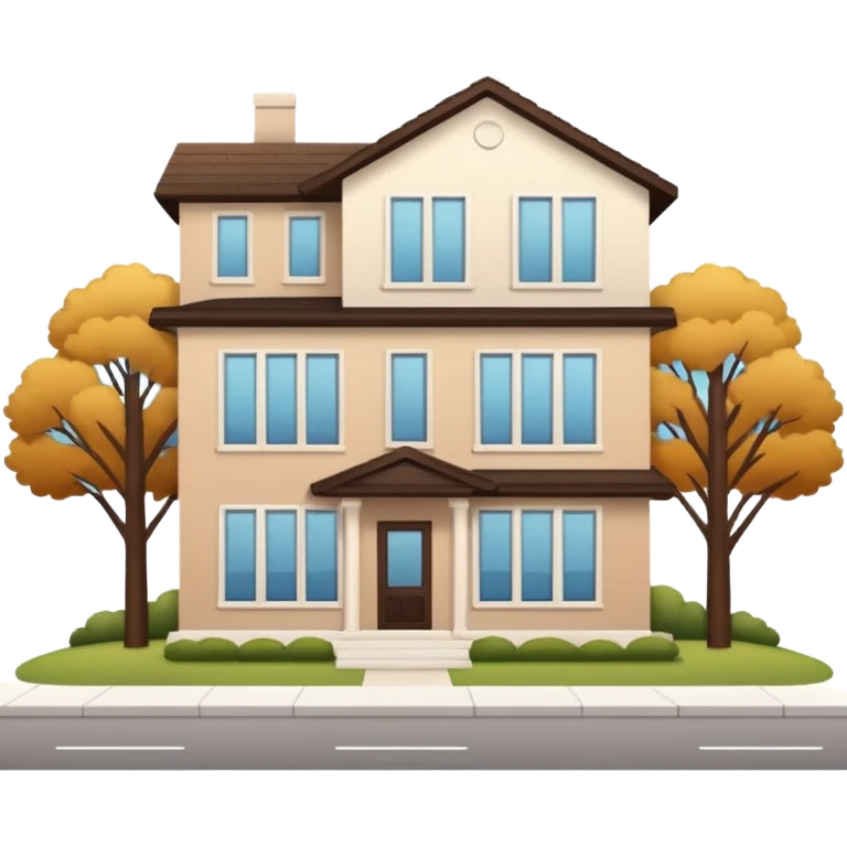 modern house for a normal family emoji