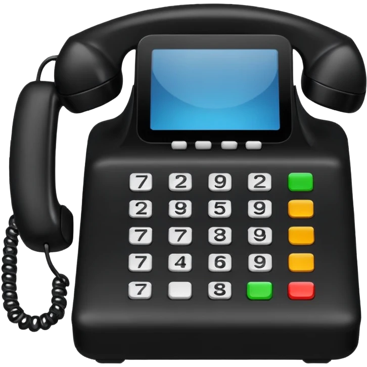 black phone emoji