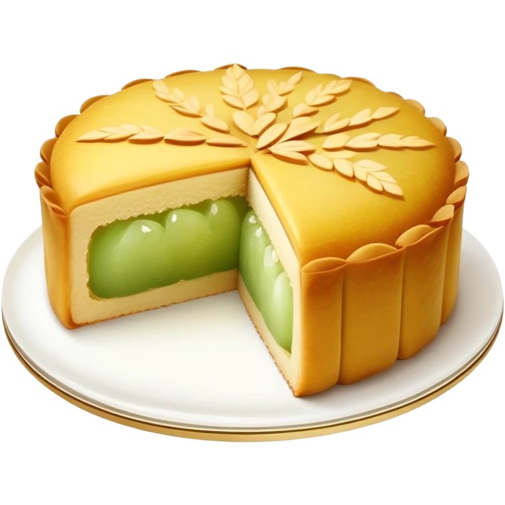 Wife cake (Lou Po Beng), Chinese pastry with winter melon and almond paste filling emoji