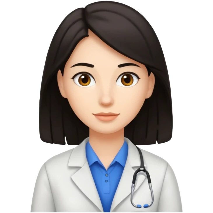 Young, beautiful, dark-haired high school biology teacher emoji