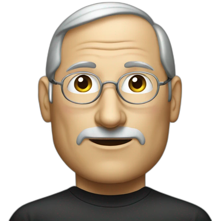 Steve Jobs iphone emoji