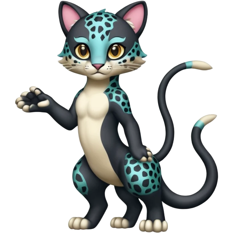 Clawitzer-Amoongus-Liepard-fusion (full body) emoji