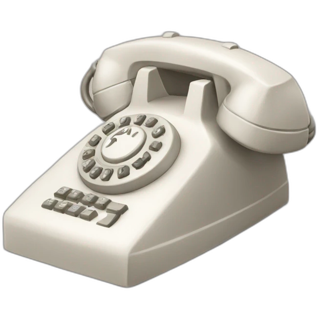 key on a telephone emoji