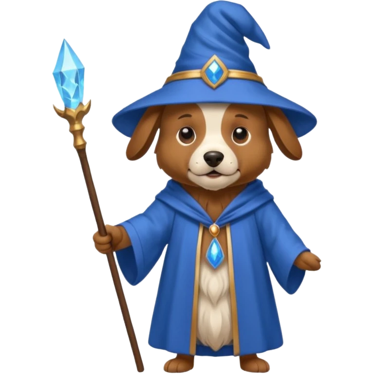 Dog wizard emoji