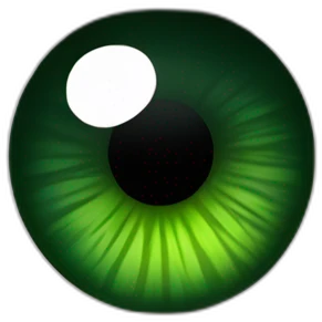 Rapado ojos verdes  emoji