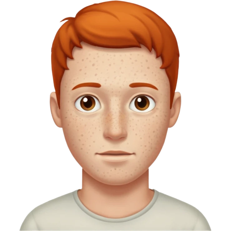 hombre con pecas muy visibles emoji