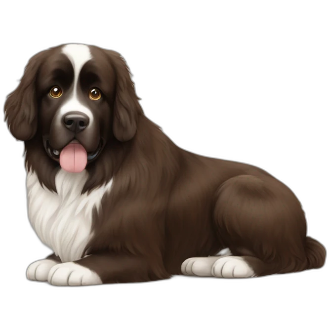 brown landseer newfoundland emoji