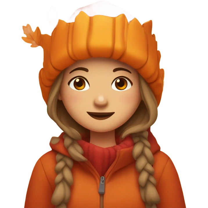 Autumn girl emoji