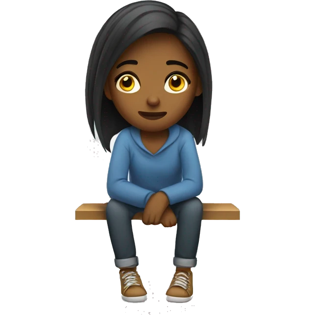 Bored girl emoji