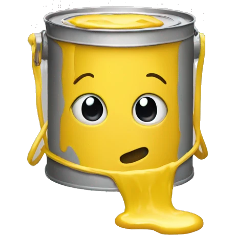 Yellow Paint Can  emoji