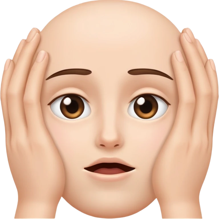 Hands covering the whole face emoji