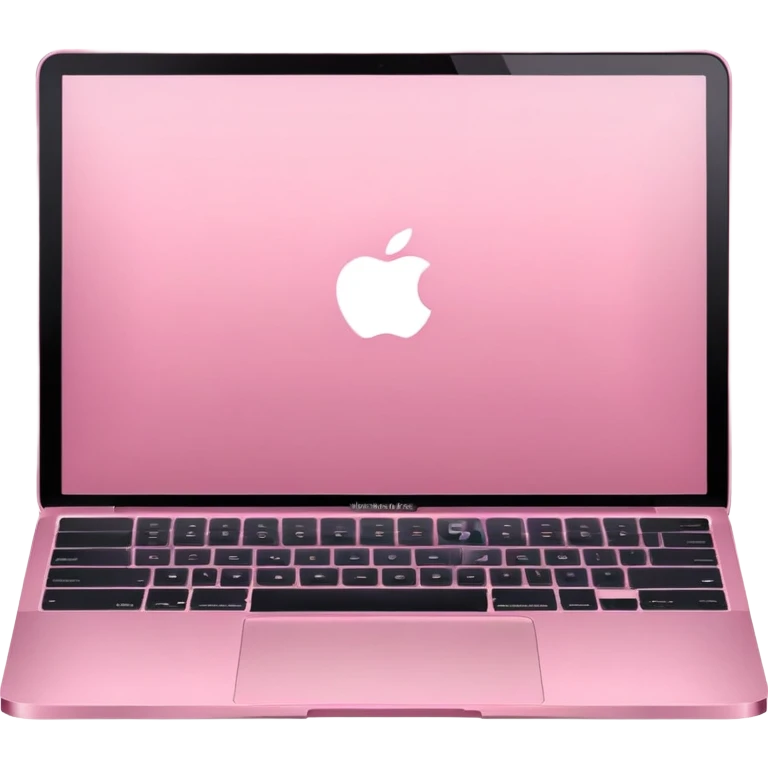 pink MacBook laptop emoji