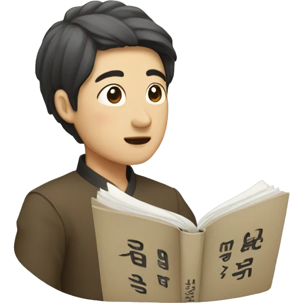 Korean book emoji