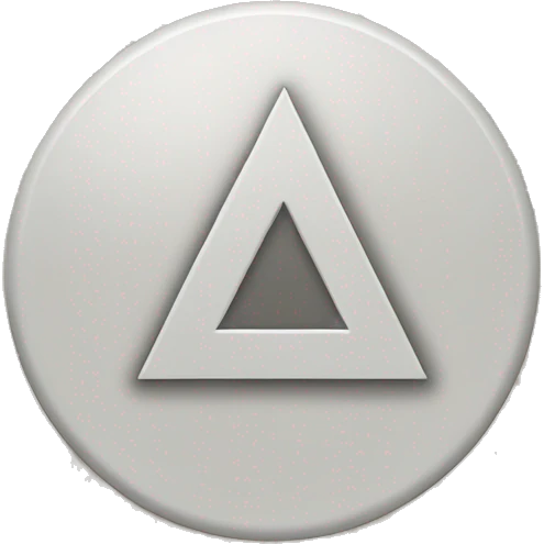 A circle with a triangle coming out of the right side emoji
