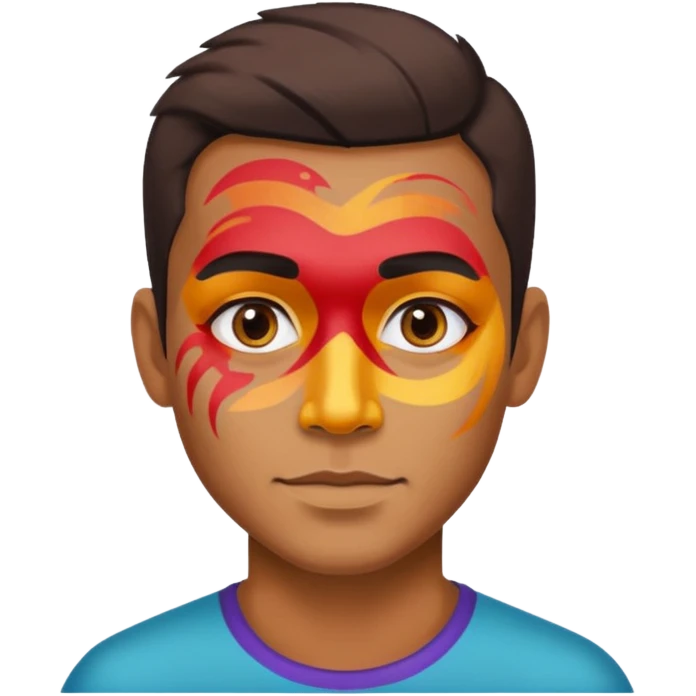 face painted man  emoji