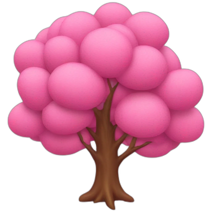 pink tree emoji