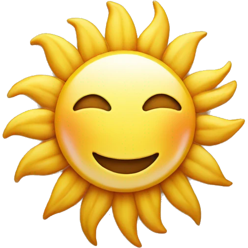 Sun emoji