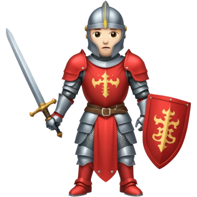 aggressive knight full body emoji