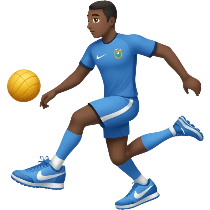 Tubarão com quatro pernas com tênis da Nike azul emoji