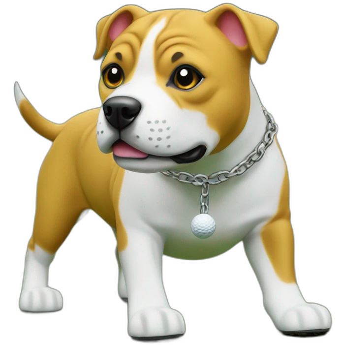 Staffy golf chains emoji