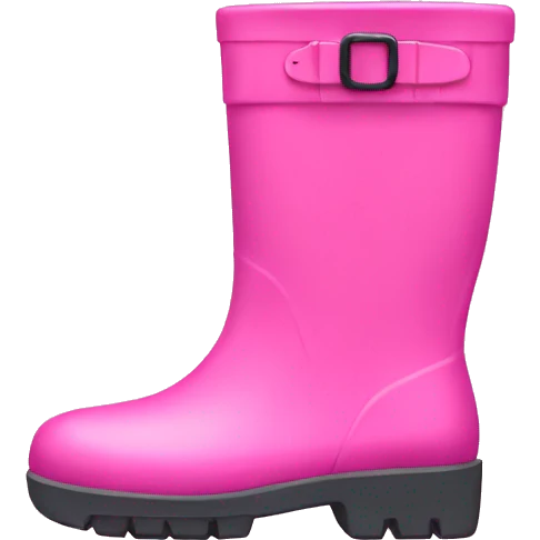 Pink rain boots emoji