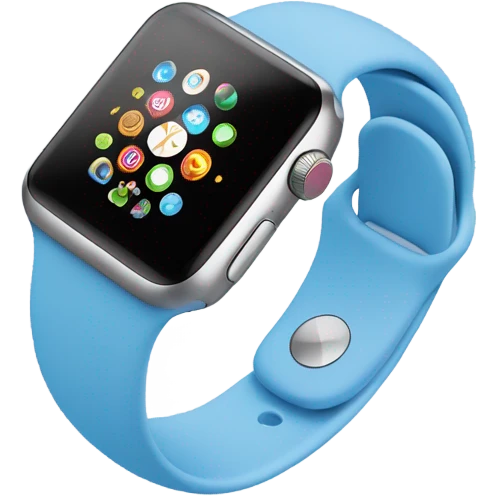 Light blue Apple Watch  emoji