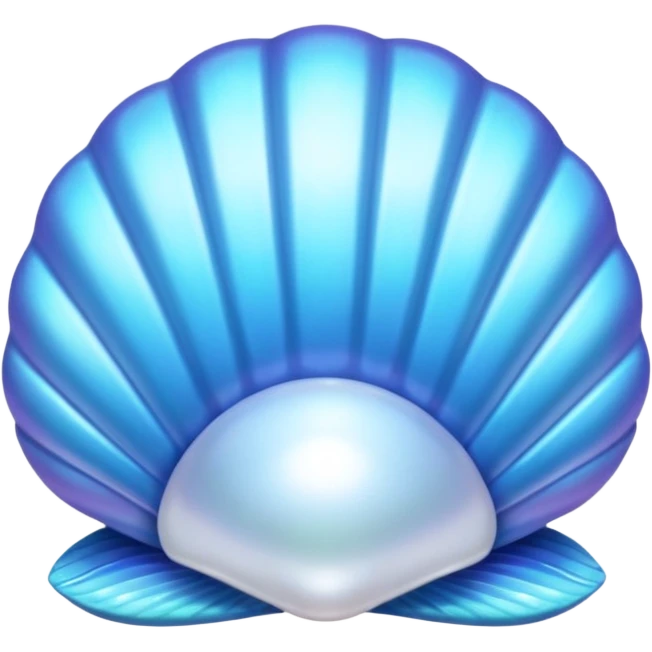 pearl in blue shells emoji